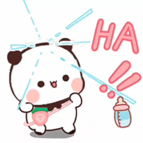 Bubu Power Kicks Feeding Bottle GIF