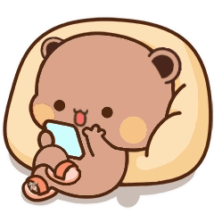 Bubu Scrolling Phone Im Chill GIF