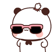 Bubu Sunglasses Sticker GIF