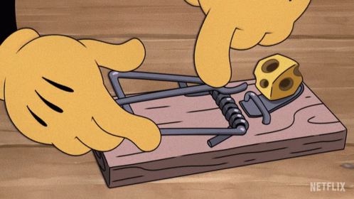 Bubu The Cuphead Show Mouse Trap GIF
