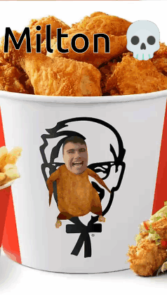 Bucket Of Fried Chicken Named Milton GIF