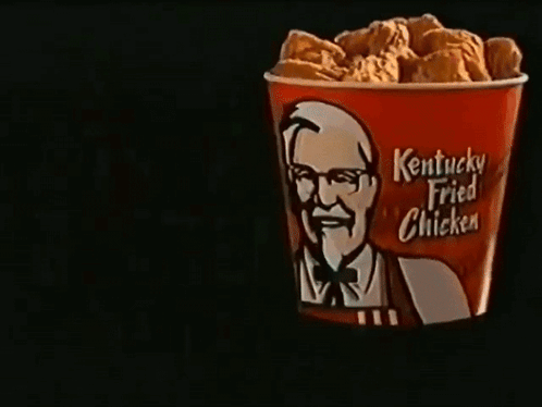 Bucket Of KFC Saying Life Tastes Better With KFC GIF