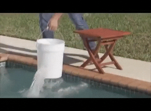 Bucket Water Going To Empty GIF