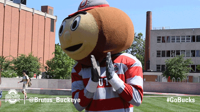 Buckeyes Brutus Mascot Clapping GIF