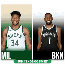 Bucks and Brooklyn Nets Players Standing Together