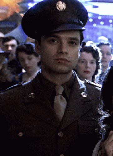 Bucky Barnes Looking Smiling GIF