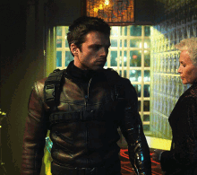 Bucky Being Observed GIF