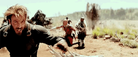 Bucky Getting Attacked GIF