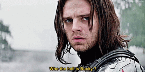 Bucky Has Forgotten Himself GIF