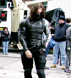 Bucky Touching His Hair GIF