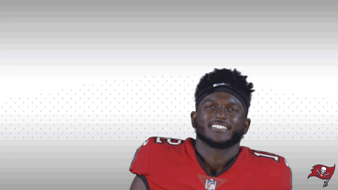 Bucs Guy Waving Goodbye To Everyone GIF