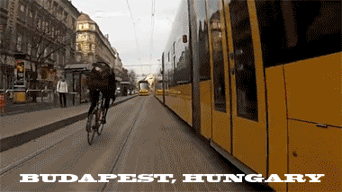 Budapest Hungary Biker GIF