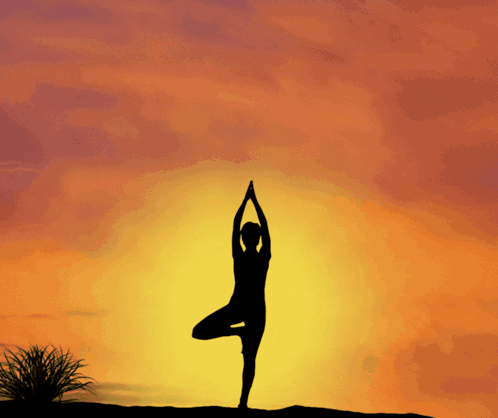 Buddha Sitting on Rock Overlooking Water Yoga