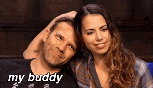 Buddy Laura Bailey And Liam Obrien GIF