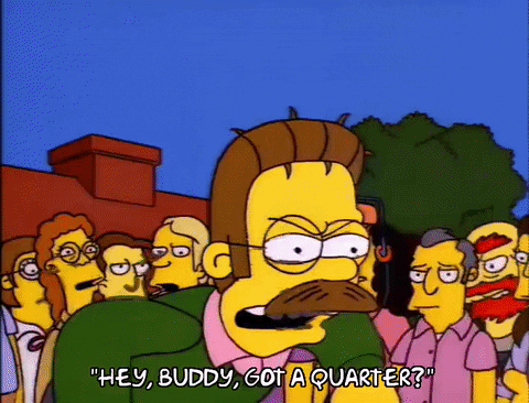 Buddy Nerd Flanders Angry GIF
