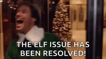 Buddy The Elf Resolved Issue GIF