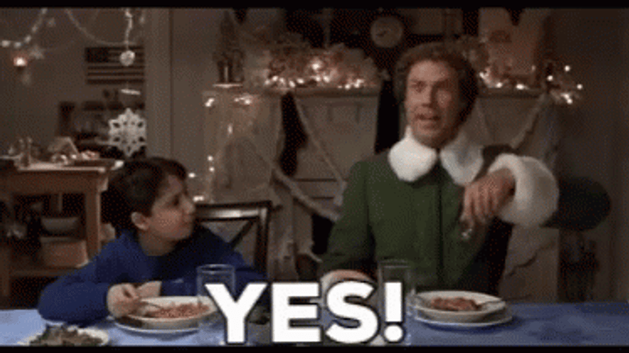 Buddy The Elf Excited Yes GIF