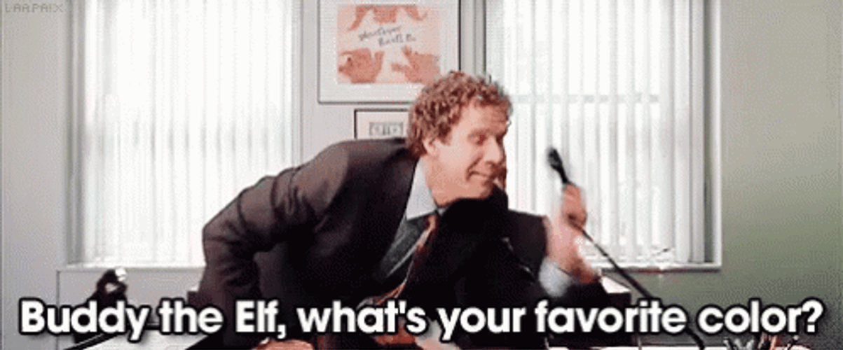 Buddy The Elf What's Your Favorite Color GIF