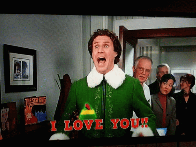 Buddy The Elf Will Ferell I Love You GIF