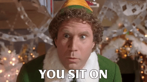Buddy The Elf You Sit On A Throne Of Lies GIF