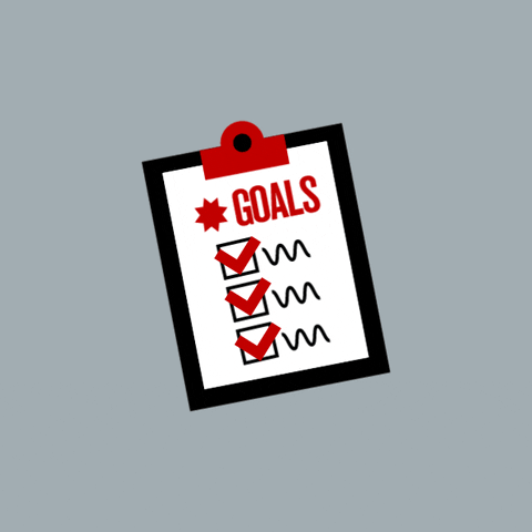 Budget Goals Checklist Achieved GIF