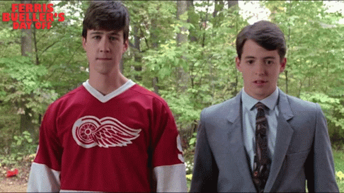 Bueller & Cameron Frye Confused Look GIF