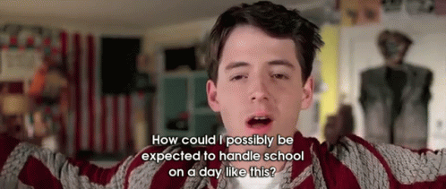 Bueller Funny Humor About School GIF