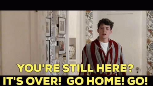 Bueller Its Over Go Home Scene GIF