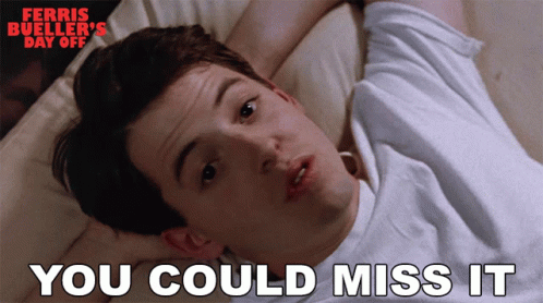 Bueller You Could Miss It GIF