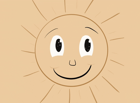 Buen Dia Happy Sun Drawing GIF