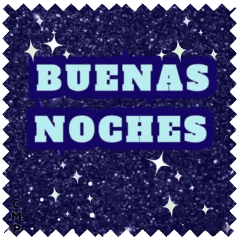 Buenas Noches Blue Background