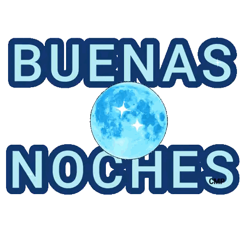 Buenas Noches Blue Moon Poster