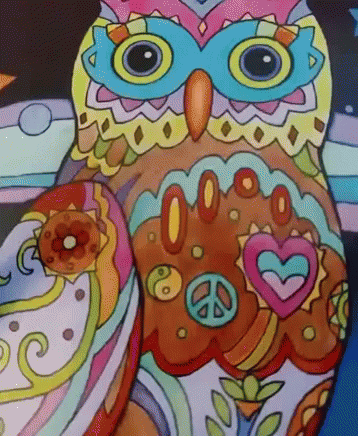 Buenas Noches Buho 358 X 436 Gif GIF