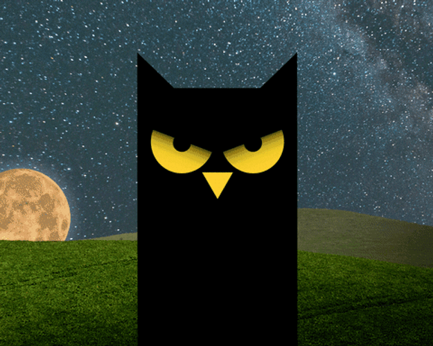 Buenas Noches Buho GIF