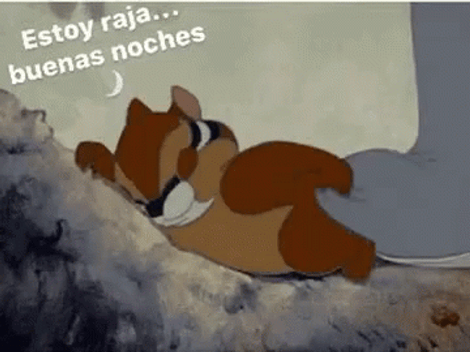 Buenas Noches Caricaturas GIF