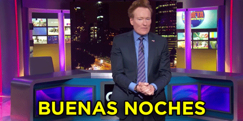 Buenas Noches Conan Obrien Linda Noche GIF