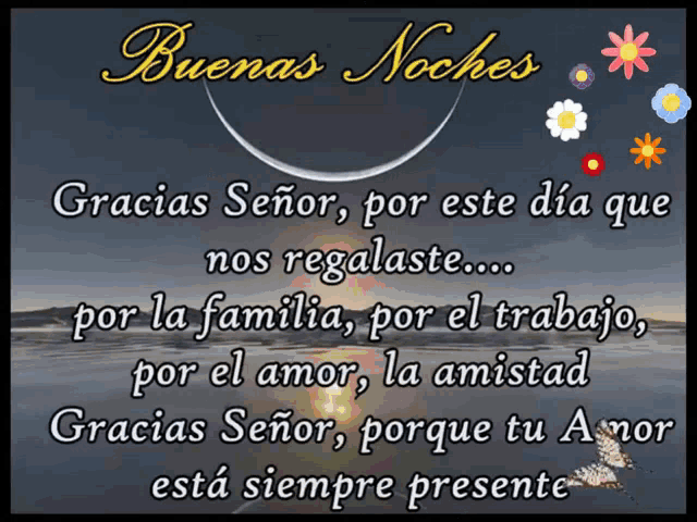 Buenas Noches Gracias Señor GIF