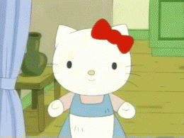 Buenas Noches Hello Kitty 260 X 195 Gif GIF