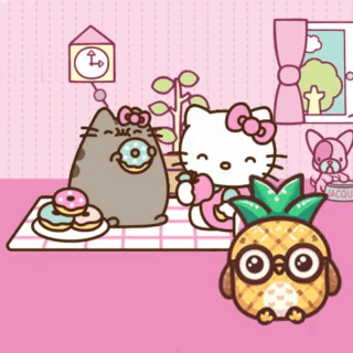 Buenas Noches Hello Kitty 320 X 320 Gif GIF