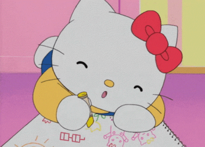 Buenas Noches Hello Kitty GIF