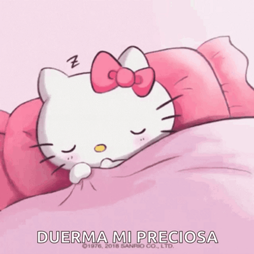 Buenas Noches Hello Kitty GIF