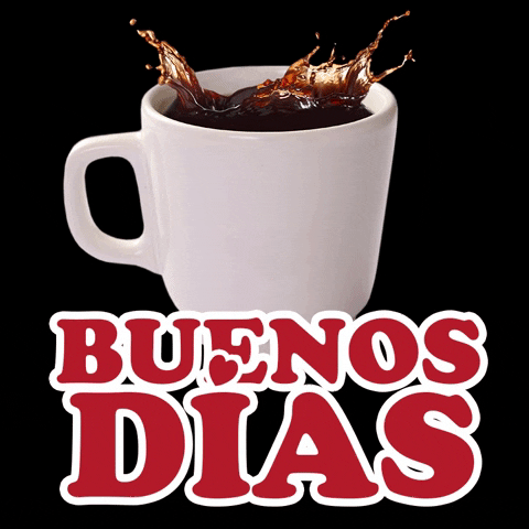 Buenos Dias Bendiciones Smiley Coffe Mug GIF