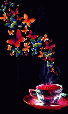 Buenos Dias Con Mariposas 240 X 400 Gif GIF