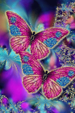 Buenos Dias Con Mariposas 320 X 480 Gif GIF