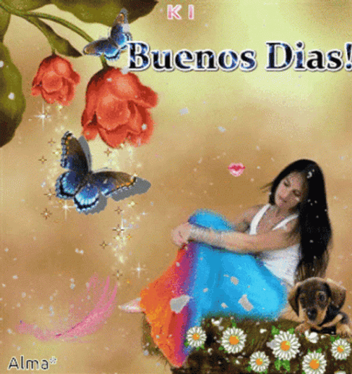 Buenos Dias Con Mariposas GIF