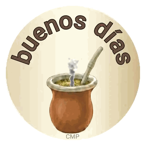 Buenos Dias Cup Sticker