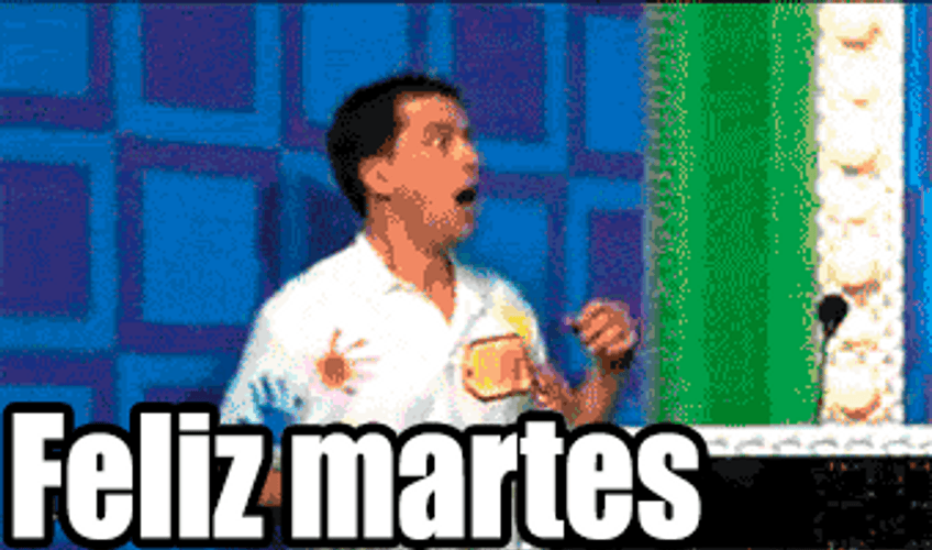 Buenos Dias Feliz Martes Shocked Game Winner GIF