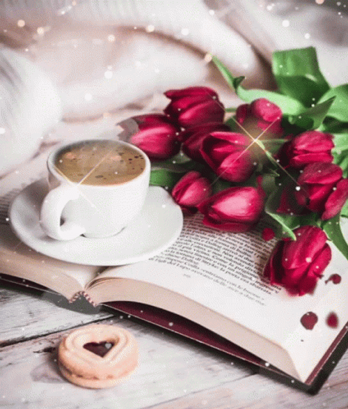 Buenos Dias Flores GIF