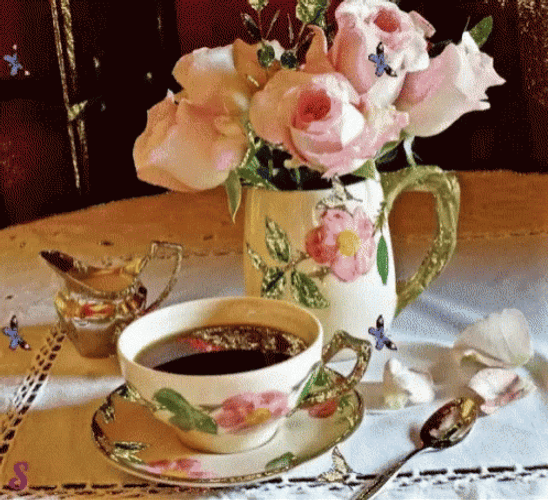 Buenos Dias Flores GIF