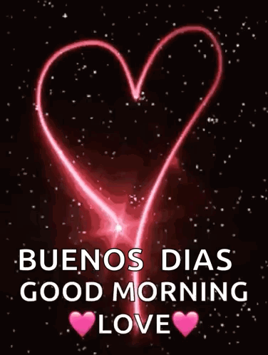 Buenos Dias Good Morning Love Heart